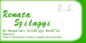 renata szilagyi business card